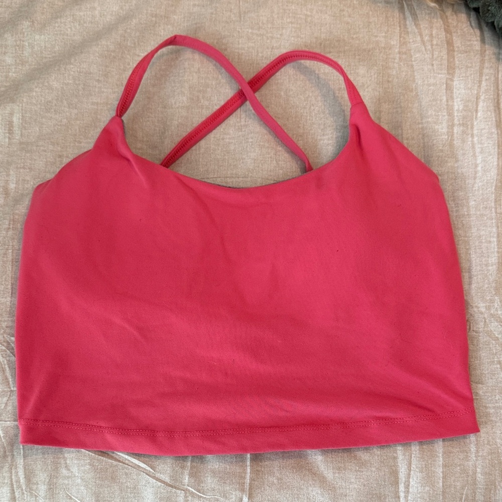 Women's Pink Cami Top sports bra